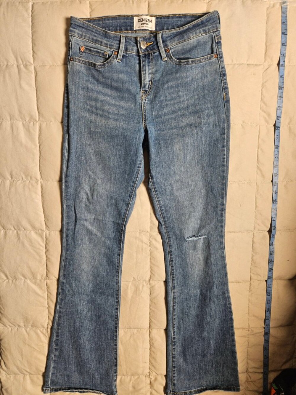 Denizen Levis Jeans Womens 8 Bootcut Mid Rise Blue Denim 29x32